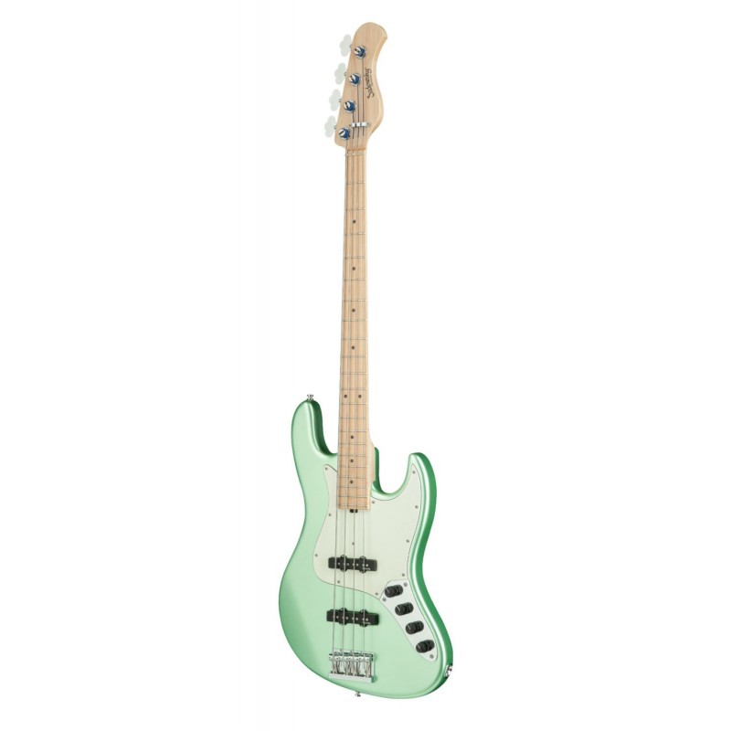 Sadowsky MetroLine 21-Fret Vintage J/J Bass, Swamp Ash Body, 4-String - Solid Sage Green Metallic Satin - 3