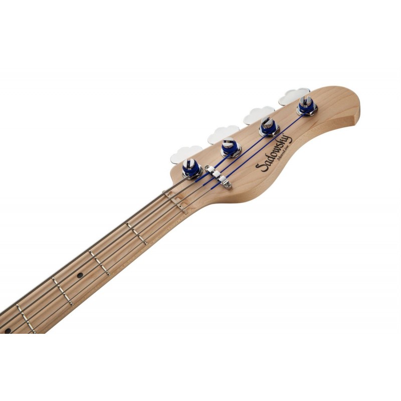 Sadowsky MetroLine 21-Fret Vintage P/J Bass, Swamp Ash Body, 4-String - Solid Dark Lake Placid Blue Metallic High Polish - 7