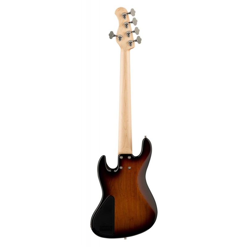Sadowsky MetroLine 21-Fret Vintage P/J Bass, Swamp Ash Body, 5-String - '59 Burst Transparent High Polish - 2