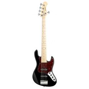 Sadowsky MetroLine 21-Fret Vintage J/J Bass, Swamp Ash Body, 5-String - Solid Black High Polish - 1