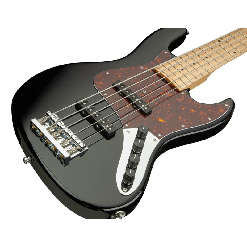 Sadowsky MetroLine 21-Fret Vintage J/J Bass, Swamp Ash Body, 5-String - Solid Black High Polish - 4