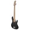 Sadowsky MetroLine 24-Fret Modern Bass, Swamp Ash Body, 5-String - Solid Black High Polish - 3