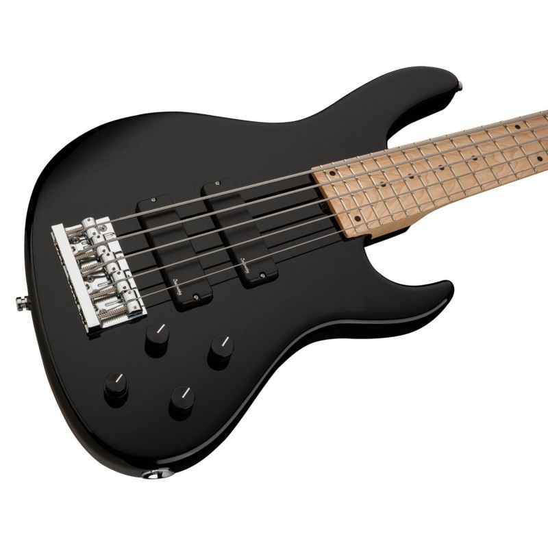 Sadowsky MetroLine 24-Fret Modern Bass, Swamp Ash Body, 5-String - Solid Black High Polish - 4