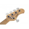 Sadowsky MetroLine 24-Fret Modern Bass, Swamp Ash Body, 5-String - Solid Black High Polish - 7