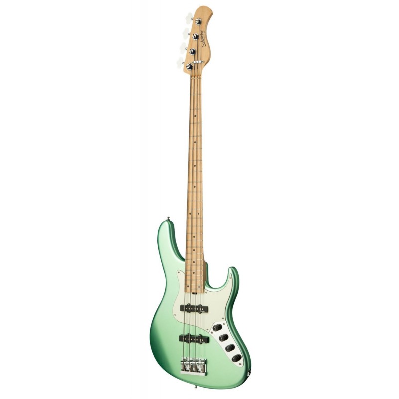 Sadowsky MetroLine 24-Fret Vintage J/J Bass, Swamp Ash Body, 4-String - Solid Sage Green Metallic Satin - 3