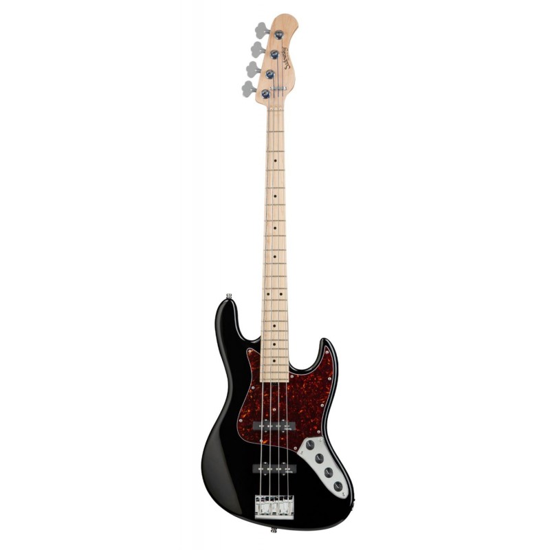 Sadowsky MetroLine 21-Fret Vintage J/J Bass, Swamp Ash Body, 4-String - Solid Black High Polish - 1
