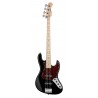 Sadowsky MetroLine 21-Fret Vintage J/J Bass, Swamp Ash Body, 4-String - Solid Black High Polish - 1