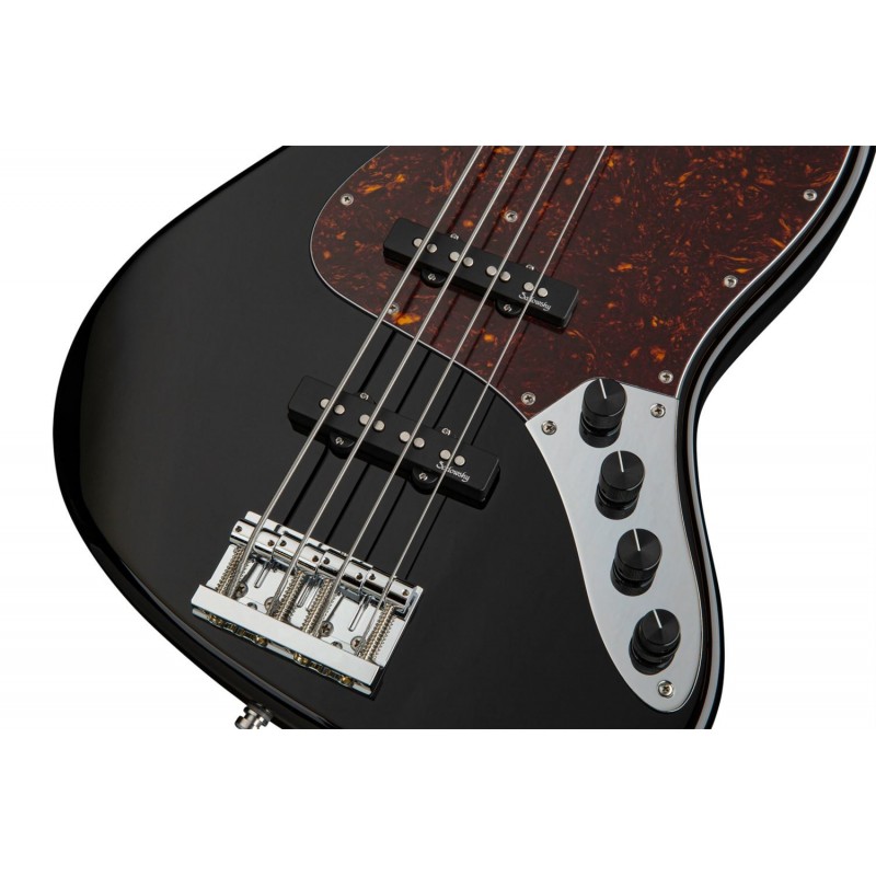 Sadowsky MetroLine 21-Fret Vintage J/J Bass, Swamp Ash Body, 4-String - Solid Black High Polish - 5