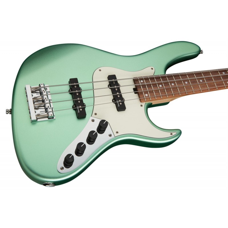 Sadowsky MetroLine 24-Fret Vintage J/J Bass, Red Alder Body, 4-String - Solid Sage Green Metallic Satin - 4