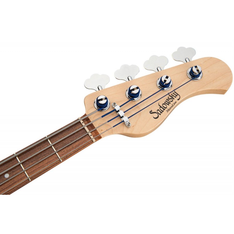 Sadowsky MetroLine 24-Fret Vintage J/J Bass, Red Alder Body, 4-String - Solid Sage Green Metallic Satin - 7