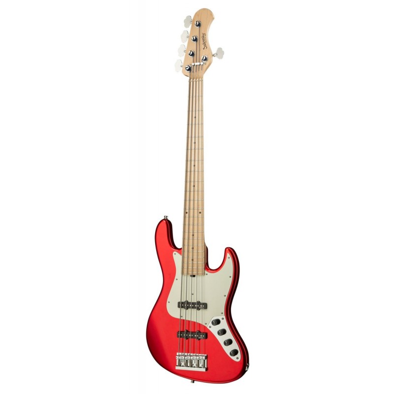Sadowsky MetroLine 21-Fret Vintage J/J Bass, Swamp Ash Body, 5-String - Solid Candy Apple Red Metallic High Polish - 3