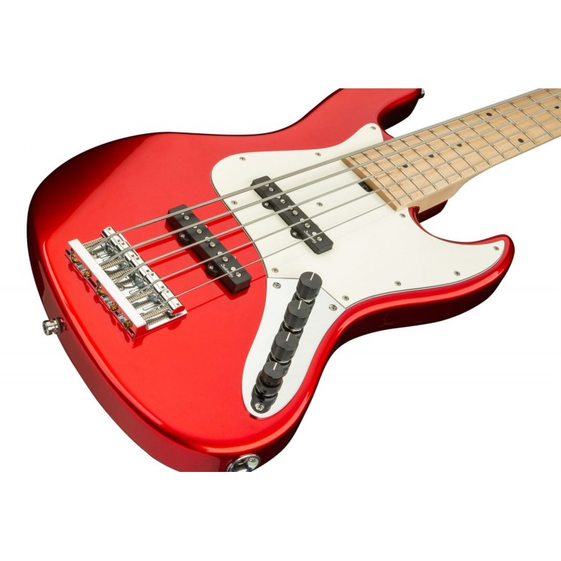 Sadowsky MetroLine 21-Fret Vintage J/J Bass, Swamp Ash Body, 5-String - Solid Candy Apple Red Metallic High Polish - 4