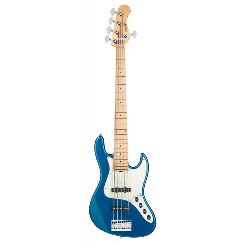 Sadowsky MetroLine 21-Fret Vintage J/J Bass, Swamp Ash Body, 5-String - Solid Dark Lake Placid Blue Metallic High Polish - 1