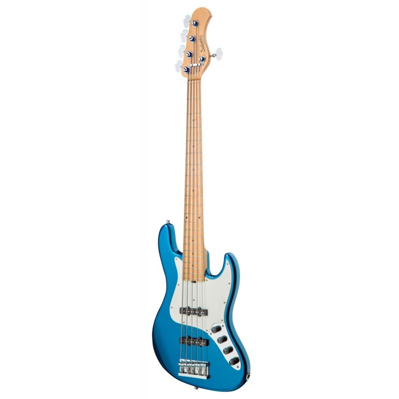 Sadowsky MetroLine 21-Fret Vintage J/J Bass, Swamp Ash Body, 5-String - Solid Dark Lake Placid Blue Metallic High Polish - 3