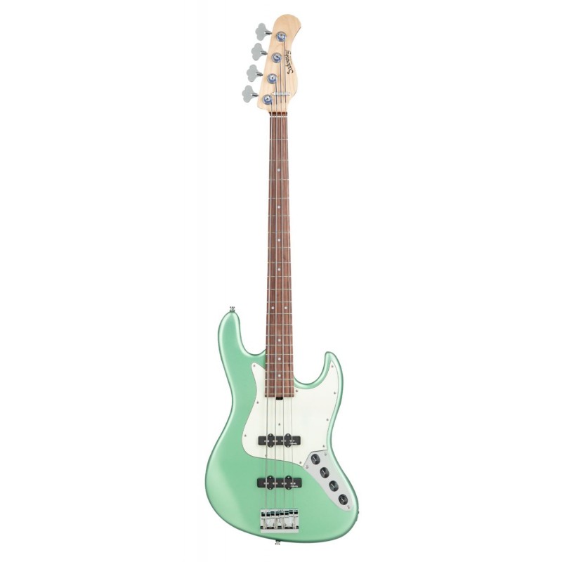 Sadowsky MetroLine 21-Fret Vintage J/J Bass, Red Alder Body, 4-String - Solid Sage Green Metallic Satin - 1