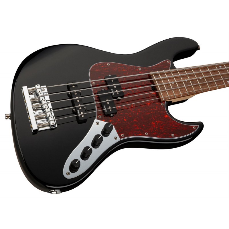 Sadowsky MetroLine 21-Fret Vintage P/J Bass, Red Alder Body, 5-String - Solid Black High Polish - 4