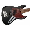 Sadowsky MetroLine 21-Fret Vintage P/J Bass, Red Alder Body, 5-String - Solid Black High Polish - 4