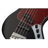 Sadowsky MetroLine 21-Fret Vintage P/J Bass, Red Alder Body, 5-String - Solid Black High Polish - 5