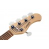 Sadowsky MetroLine 21-Fret Vintage P/J Bass, Red Alder Body, 5-String - Solid Black High Polish - 7