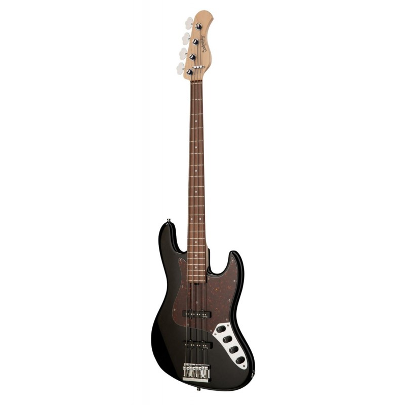 Sadowsky MetroLine 21-Fret Vintage J/J Bass, Red Alder Body, 4-String - Solid Black High Polish - 3