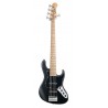Sadowsky MetroLine 22-Fret Will Lee Artist Line, Swamp Ash Body, 5-String - Solid Black Satin - 1