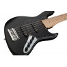 Sadowsky MetroLine 22-Fret Will Lee Artist Line, Swamp Ash Body, 5-String - Solid Black Satin - 4