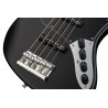 Sadowsky MetroLine 22-Fret Will Lee Artist Line, Swamp Ash Body, 5-String - Solid Black Satin - 5