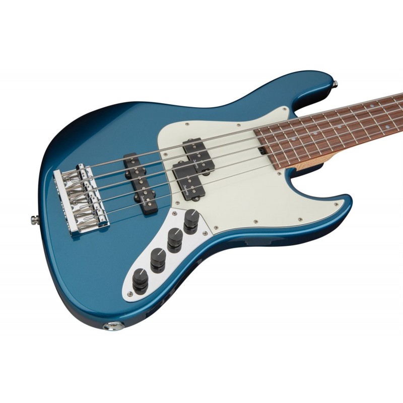 Sadowsky MetroLine 21-Fret Vintage P/J Bass, Red Alder Body, 5-String - Solid Dark Lake Placid Blue Metallic High Polish - 4