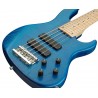 Sadowsky MetroLine 24-Fret Modern Bass, Swamp Ash Body, 5-String - Blue Transparent Satin - 4