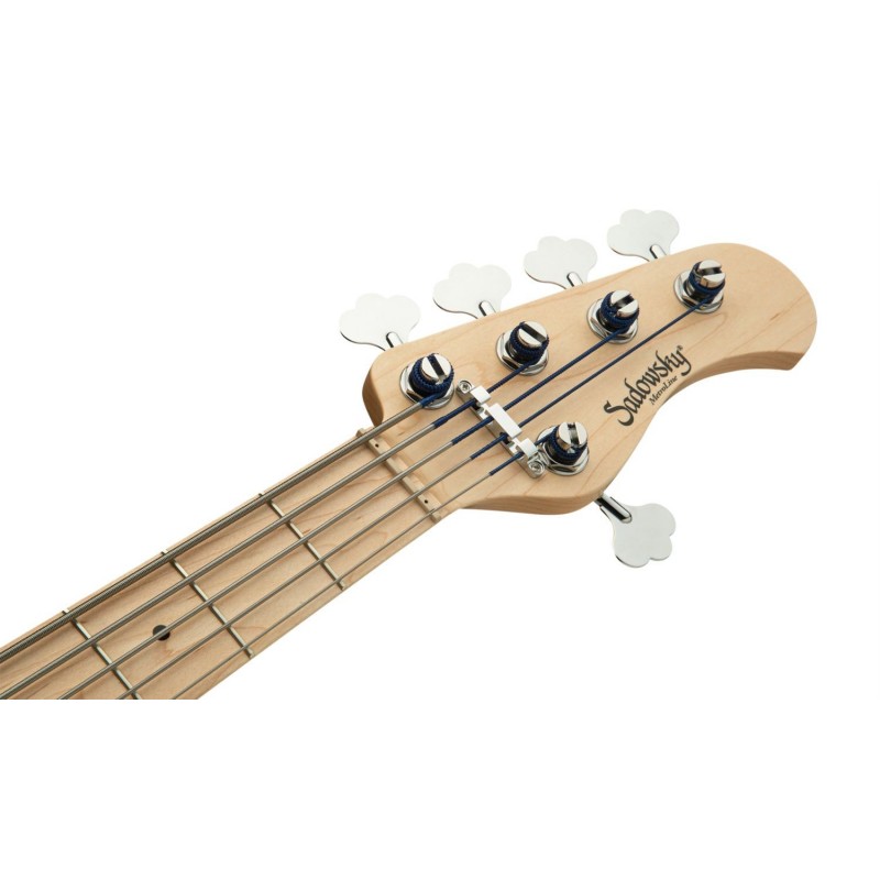 Sadowsky MetroLine 24-Fret Modern Bass, Swamp Ash Body, 5-String - Blue Transparent Satin - 7