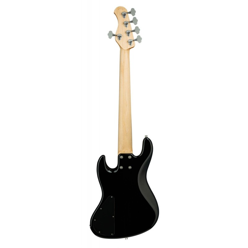 Sadowsky MetroLine 21-Fret Vintage J/J Bass, Red Alder Body, 5-String - Solid Black High Polish - 2