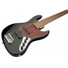 Sadowsky MetroLine 21-Fret Vintage J/J Bass, Red Alder Body, 5-String - Solid Black High Polish - 4