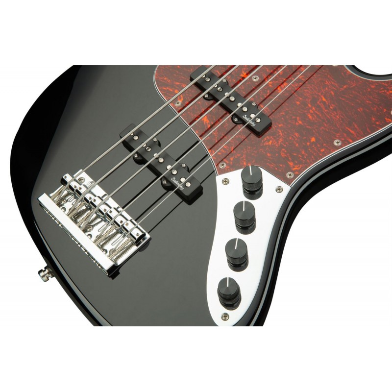 Sadowsky MetroLine 21-Fret Vintage J/J Bass, Red Alder Body, 5-String - Solid Black High Polish - 5