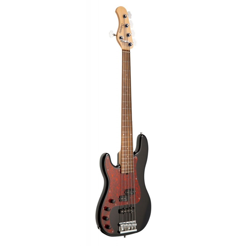 Sadowsky MetroLine 21-Fret Hybrid P/J Bass, Red Alder Body, 5-String, Lefthand - Solid Black High Polish - 3