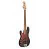 Sadowsky MetroLine 21-Fret Hybrid P/J Bass, Red Alder Body, 5-String, Lefthand - Solid Black High Polish - 3