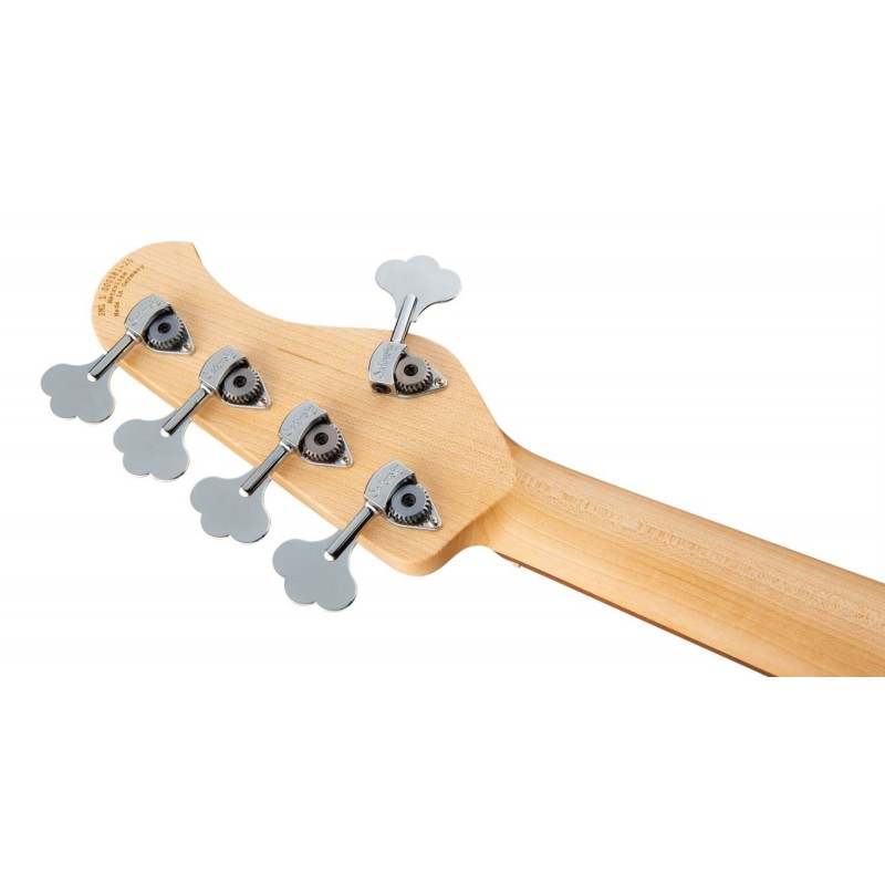 Sadowsky MetroLine 21-Fret Hybrid P/J Bass, Red Alder Body, 5-String, Lefthand - Solid Black High Polish - 8