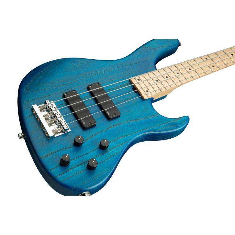 Sadowsky MetroLine 24-Fret Modern Bass, Swamp Ash Body, 4-String - Blue Transparent Satin - 4