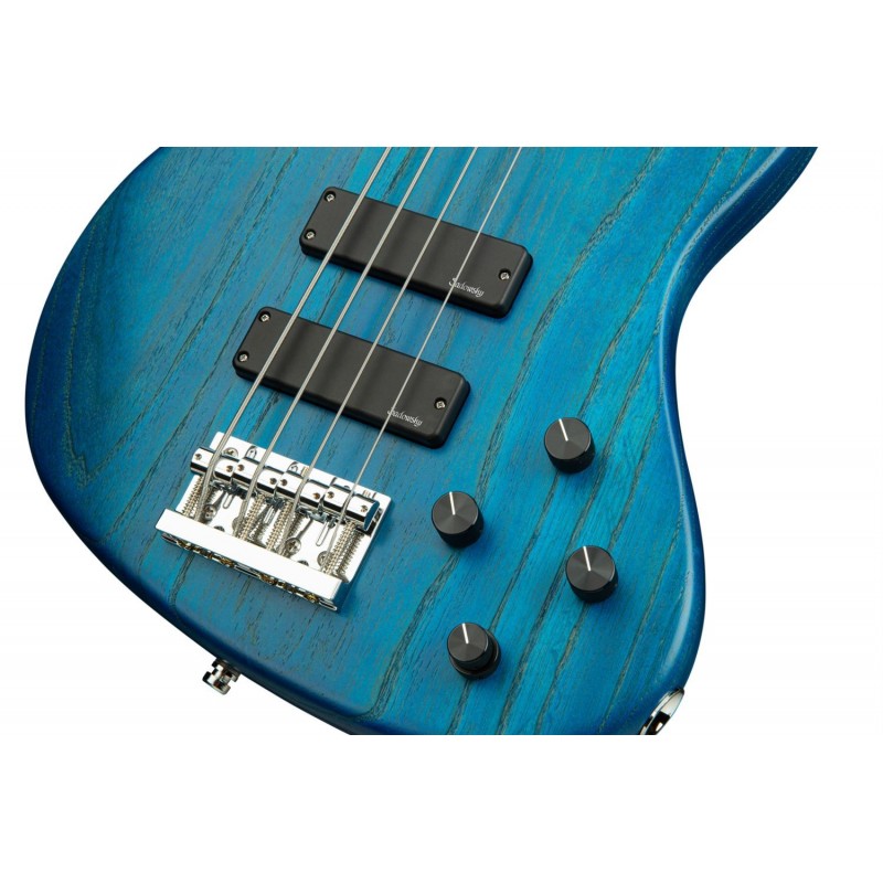 Sadowsky MetroLine 24-Fret Modern Bass, Swamp Ash Body, 4-String - Blue Transparent Satin - 5