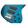 Sadowsky MetroLine 24-Fret Modern Bass, Swamp Ash Body, 4-String - Blue Transparent Satin - 5