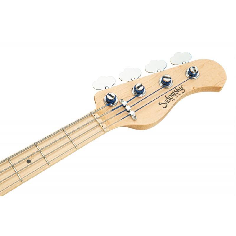 Sadowsky MetroLine 24-Fret Modern Bass, Swamp Ash Body, 4-String - Blue Transparent Satin - 7