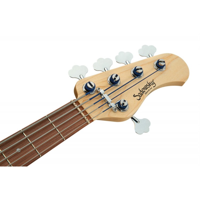 Sadowsky MetroLine 24-Fret Modern Bass, Red Alder Body, 5-String - Solid Black High Polish - 7