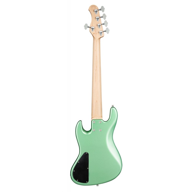 Sadowsky MetroLine 21-Fret Vintage J/J Bass, Red Alder Body, 5-String - Solid Sage Green Metallic Satin - 2