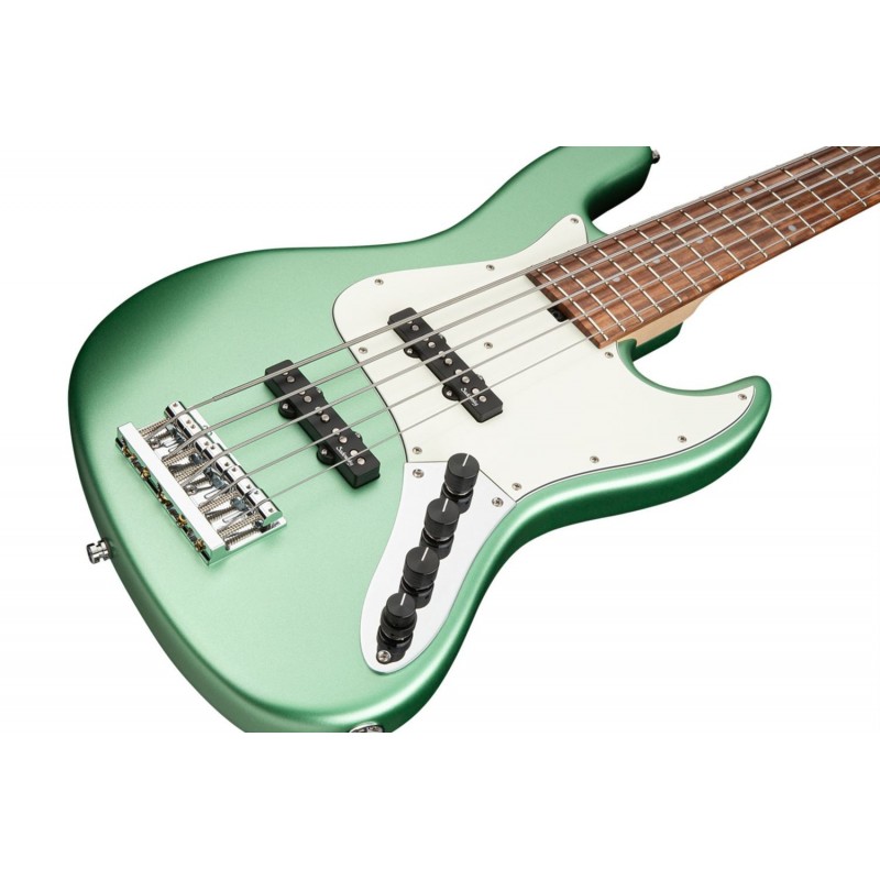 Sadowsky MetroLine 21-Fret Vintage J/J Bass, Red Alder Body, 5-String - Solid Sage Green Metallic Satin - 4