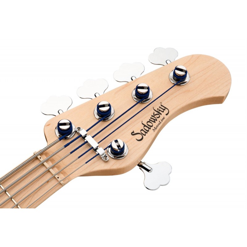 Sadowsky MetroLine 21-Fret Vintage J/J Bass, Swamp Ash Body, 5-String - '59 Burst Transparent High Polish - 7