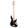 Sadowsky MetroLine 24-Fret Vintage J/J Bass, Swamp Ash Body, 5-String - Solid Black High Polish - 1