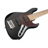 Sadowsky MetroLine 24-Fret Vintage J/J Bass, Swamp Ash Body, 5-String - Solid Black High Polish - 4