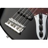 Sadowsky MetroLine 24-Fret Vintage J/J Bass, Swamp Ash Body, 5-String - Solid Black High Polish - 5
