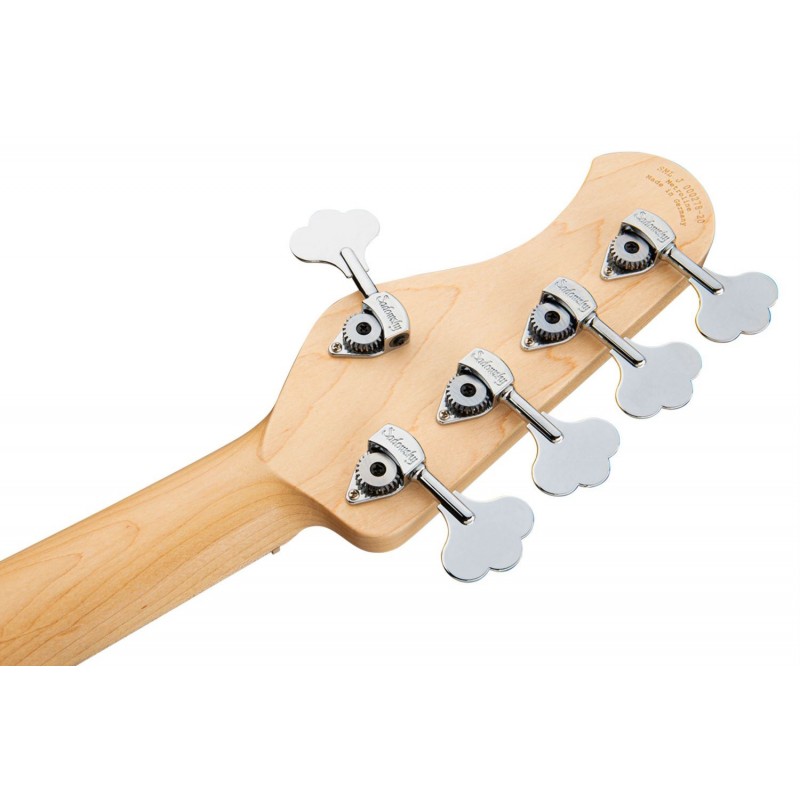 Sadowsky MetroLine 24-Fret Vintage J/J Bass, Swamp Ash Body, 5-String - Solid Black High Polish - 8