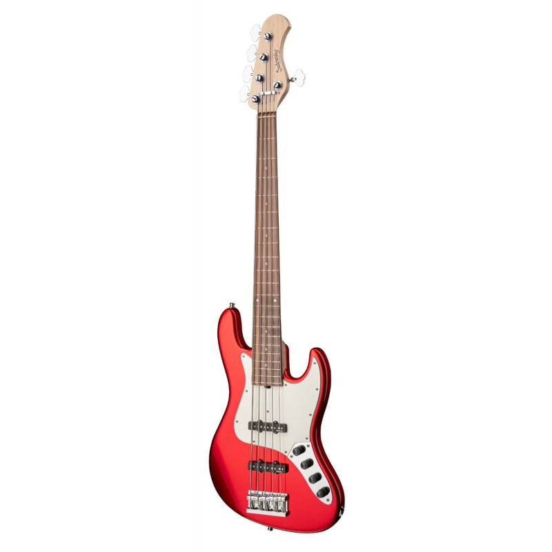 Sadowsky MetroLine 21-Fret Vintage J/J Bass, Red Alder Body, 5-String - Solid Candy Apple Red Metallic High Polish - 3