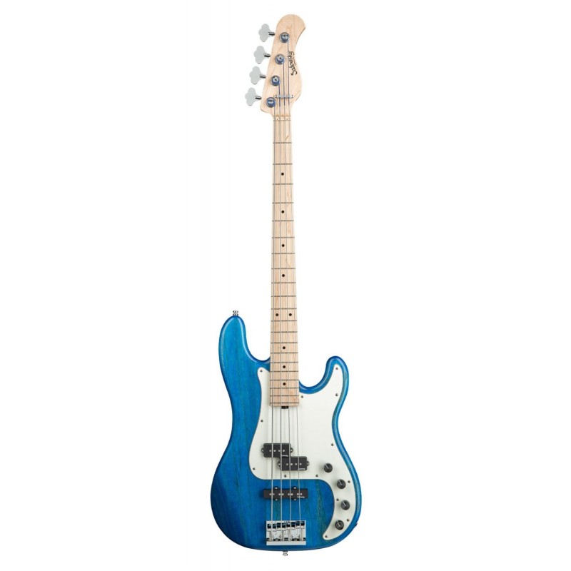 Sadowsky MetroLine 21-Fret Hybrid P/J Bass, Swamp Ash Body, 4-String - Blue Transparent Satin - 1